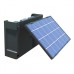 Ηλιακό Φωτιστικό Τοίχου Με Ρυθμιζόμενο Panel 2W 3000K IP65 Μαύρο | Spotlight | 6591